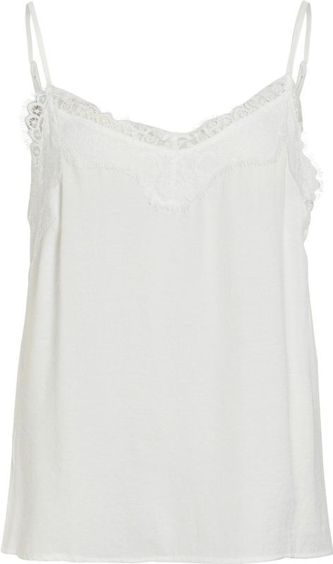 Vila - Cava New Lace - Mouwloos T-shirt - Wit - Singlet