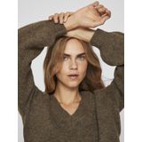 Vila - Jamina Rev - Gebreide Trui - V-hals