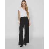 VILA - T-shirt - Wit - Modal - Korte Mouwen - V-hals