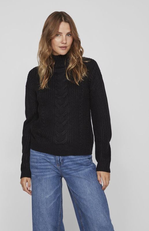 Vila - Oa - Trui - Grofgebreid - Hoge Hals