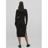 Vila - Ril - Gebreide Jurk - Lange Mouwen - Midi-lengte