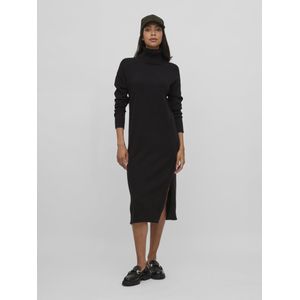 Vila - Ril - Gebreide Jurk - Lange Mouwen - Midi-lengte