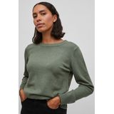 Vila - Ril - Gebreide Top - O-hals - Lange Mouwen - Normale Pasvorm