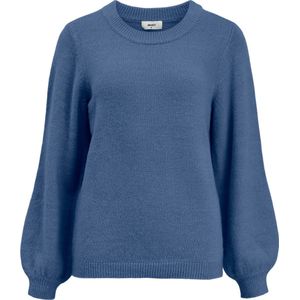 Gebreide Trui - O Nek - Ballonmouwen - 53% Nylon, 45% Acryl, 2% Elastaan