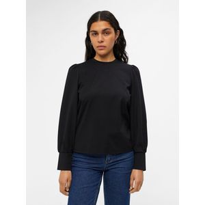 Object Objcaroline L s Top Noos Truien vesten Dames - Sweater - Hoodie - Vest- Zwart