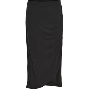 Objannie - Hw Drape Skirt Noos - Rok - Zwart - Katoen