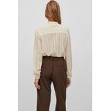 Vila Blouse Vichikka Lace - Birch - Kanten Stof - Regular Fit