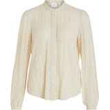 Vila Blouse Vichikka Lace - Birch - Kanten Stof - Regular Fit