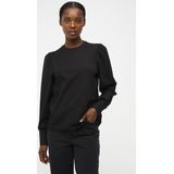 Object - OBJCAROLINE L/S TOP NOOS - T-shirt - Zwart - Katoen
