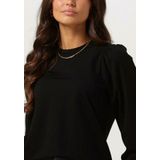 Object - OBJCAROLINE L/S TOP NOOS - T-shirt - Zwart - Katoen