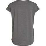 VILA - T-shirt - Grijs - Katoen