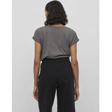 VILA - T-shirt - Grijs - Katoen