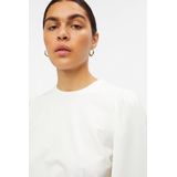 Object Objcaroline L s Top Noos Tops T-shirts Dames - Shirt - Wit