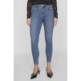 Vila - Sarah Wu02 - Skinny Broek - Blauw - Katoenmix