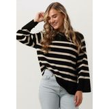 Object Objester Ls Knit Top Noos Truien & vesten Dames - Sweater - Hoodie - Vest- Zwart