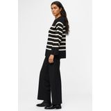 Object Objester Ls Knit Top Noos Truien & vesten Dames - Sweater - Hoodie - Vest- Zwart