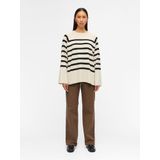 OBJECT - Trui - Crème / Zwart - ESTER