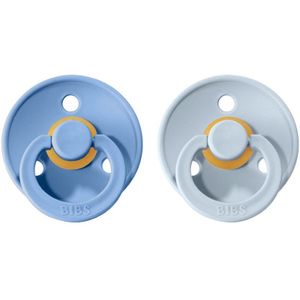 Bibs Fopspeen 1 sky blue/baby blue 0-6M 2 stuks
