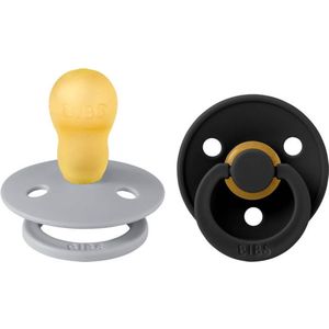 BIBS® Fopspeen Colour Cloud/ Black 18 maanden, 2 stuks.