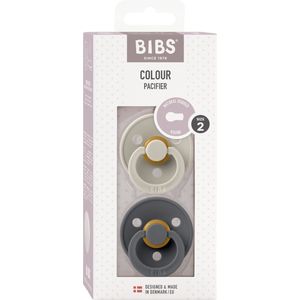 BiBs Fopspeen Sand / Iron 2 Stuks