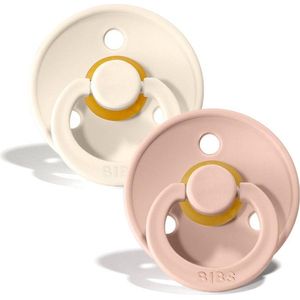BiBS - Colour Collection - Stage 3 Fopspeen - 18+ maanden - 2 stuks - Ivory / Blush