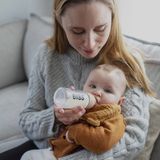 BIBS - Babyfles Glas - Ivory - 110ml - Materiaal: Glas