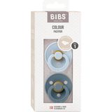 Bibs Fopspeen 2 Dental petrol/baby blue 6-18M 2 stuks