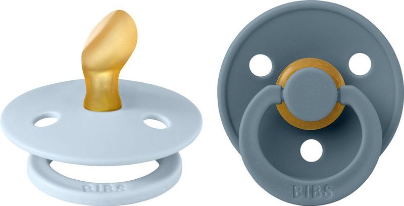 Bibs Fopspeen 2 Dental petrol/baby blue 6-18M 2 stuks