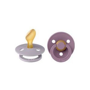BIBS® Schnuller Colour Anatomischer Sauger Fossil Grey & Mauve 6-18 Monate, 2 Stk.