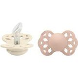 BIBS - Infinity 2 Pack - Fopspeen - Ivoor/Blush - Siliconen - 2 Stuks