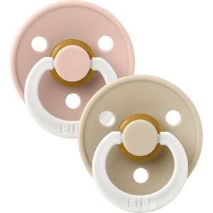 BIBS Kleur 2 Pack Latex Maat 2 Symmetrische Blush Gloed/Vanille Gloed 2 st