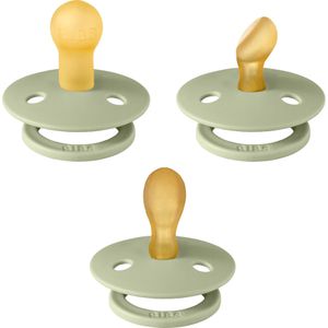 Bibs Try-it 0-6 Mnd Sage 3 Stuks Fopspenen 81341