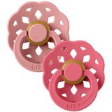BIBS - Pacifier Boheme 2 PACK - Dusty Pink/Coral - Size 1