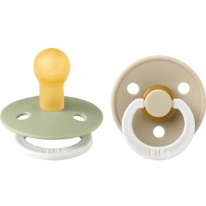 BIBS Speen Maat 1 Sage Glow/ Vanilla Glow 2St