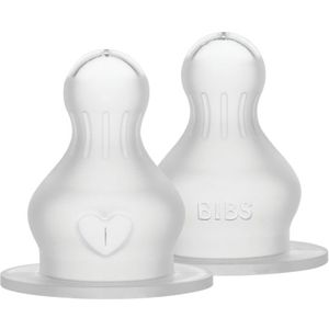 BIBS Flesspeen Rond - Fast Flow - 2 Pack - Silicone