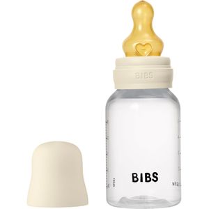 BIBS Fles - Slow Flow - 150 ml - Latex - Ivory - Ronde Speen