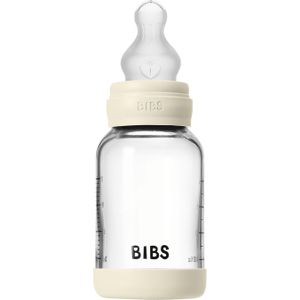 BIBS - Babyfles - Glass - Silicone - Slow Flow - Ivory - 120Ml