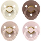 Bibs Colour Fopspeen 4 Pack Size 1 Ivory/Blush/Woodchuck/Blossom