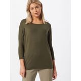 Gebreide Trui - Olive Night - Met 3/4 Mouwen - Zonder Capuchon