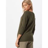 Gebreide Trui - Olive Night - Met 3/4 Mouwen - Zonder Capuchon