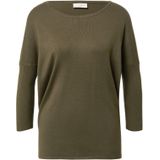 Gebreide Trui - Olive Night - Met 3/4 Mouwen - Zonder Capuchon