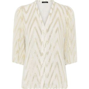 Bruuns Bazaar blousetop beige met lurex