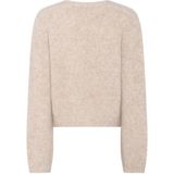 Bruuns Bazaar - Gebreide Trui - Beige - Regular Fit - V-hals