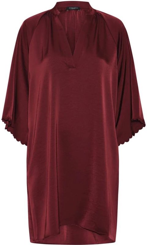 Bruuns Bazaar - Beckiabbwendisa Dress Kjoler Bbw 4613 - Midi-jurk - Bordeaux - Polyester