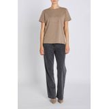 Bruuns Bazaar - Fungi Tee Top - T-shirt - Beige - Dames
