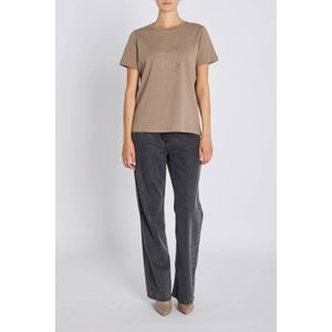 Bruuns Bazaar - Fungi Tee Top - T-shirt - Beige - Dames