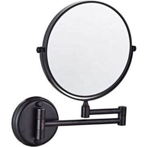 UNIQ Wandspiegel met 10x vergroting - Zwart