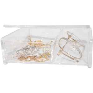 UNIQ - SF-1027 - Acryl Sieraden Organizer - Transparant - Met Deksel