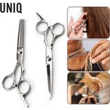 UNIQ - Kappersschaar Set - Zilver - 2-delig - Inclusief Etui