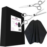 UNIQ - Kappersschaar Set - Zilver - 2-delig - Inclusief Etui
